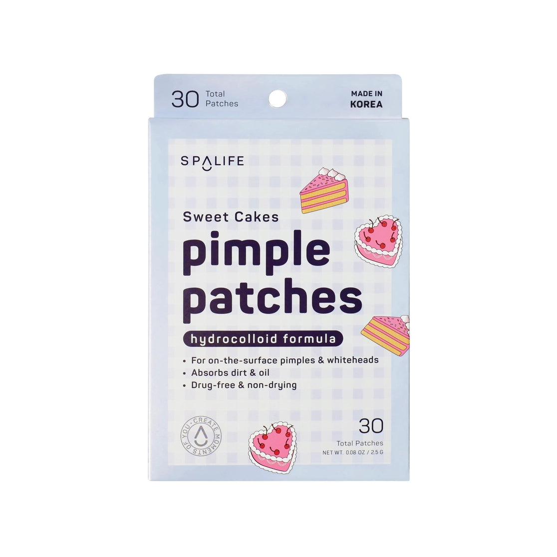 Patchs hydrocolloïdes pour boutons - gateaux